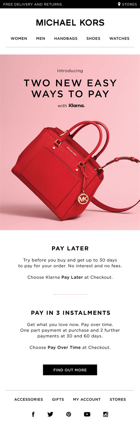 michael kors klarna pay